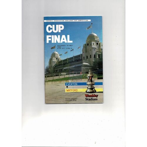 1984 Everton v Watford FA Cup Final Football Programme