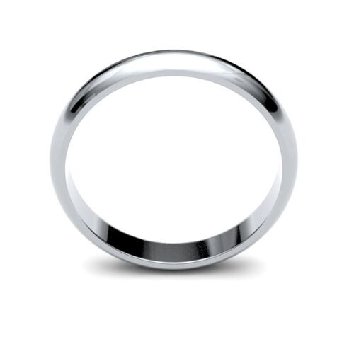 9ct 2.5mm D shape classic wedding ring