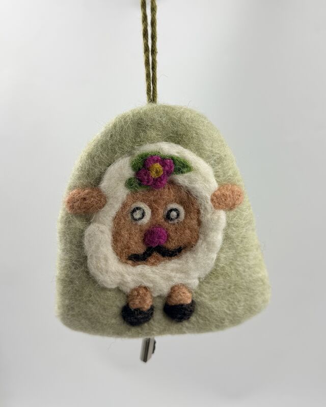 handmade sheep man key holders