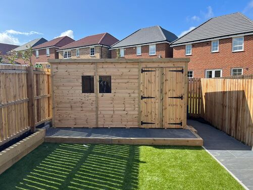 #P011 14x8 Pent Shed