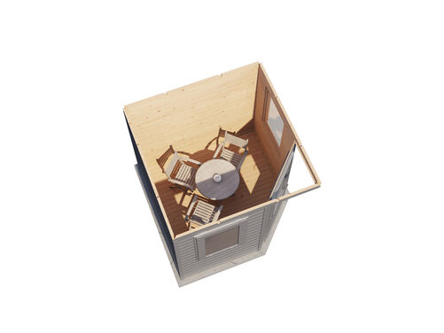 2.4mtr x 2.4mtr Pyramid Roof Cabin