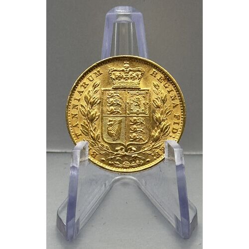 1883 Queen Victoria shield back full gold sovereign
