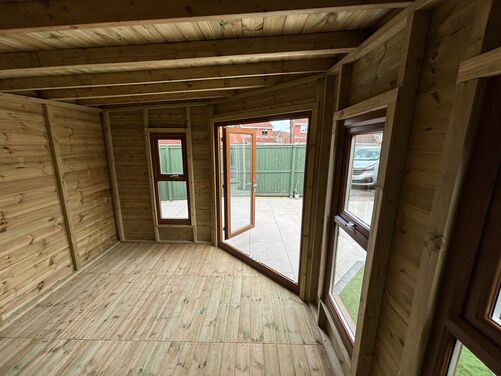 #PVC035 12x10 Corner Summer House