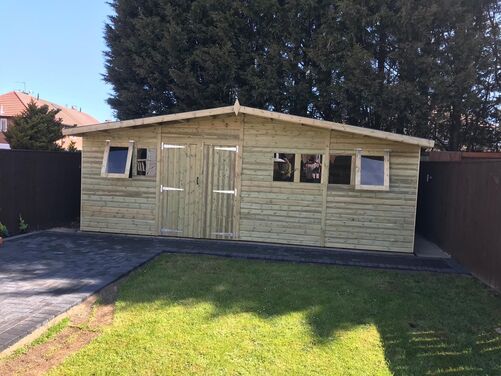 #A069 22x10 Apex Reverse Shed