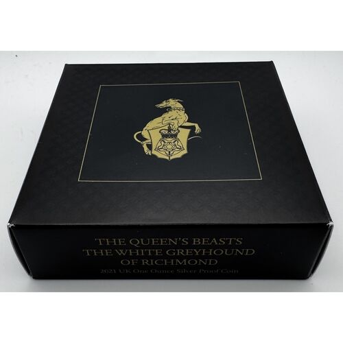Queen beasts silver proof FDC 2021 ‘ The White Greyhound of Richmond’ coin