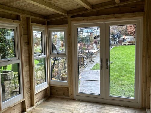 24x14 Apex Summer House home Office/Bar/Gym