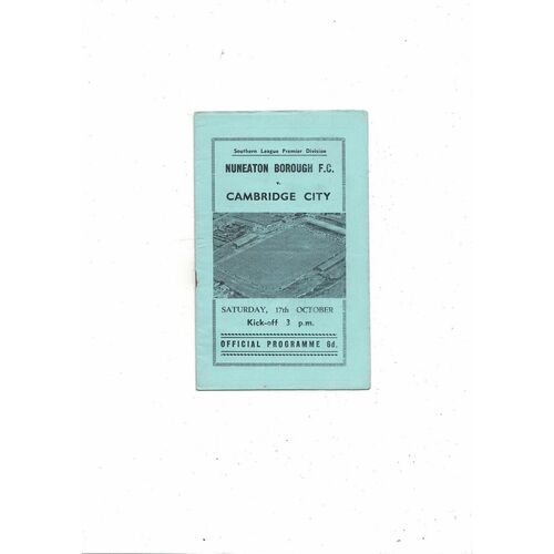 Nuneaton Borough Home Football Programmes