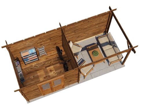 300cm x 250cm + 300cm Veranda