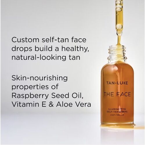 Tan-Luxe THE FACE Illuminating Self Tanning Drops Light/Medium 3x4ml Sample Size
