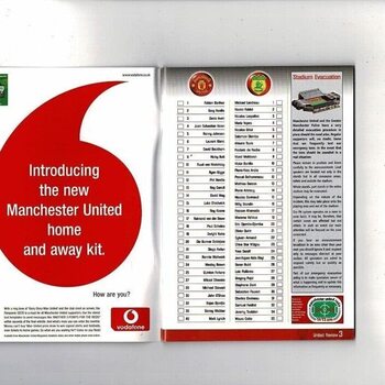 Manchester United v Nantes Champions League Football Programme 2001/02