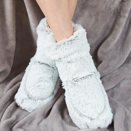Warmies Marshmallow Grey Boots