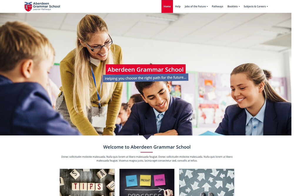 school website design
