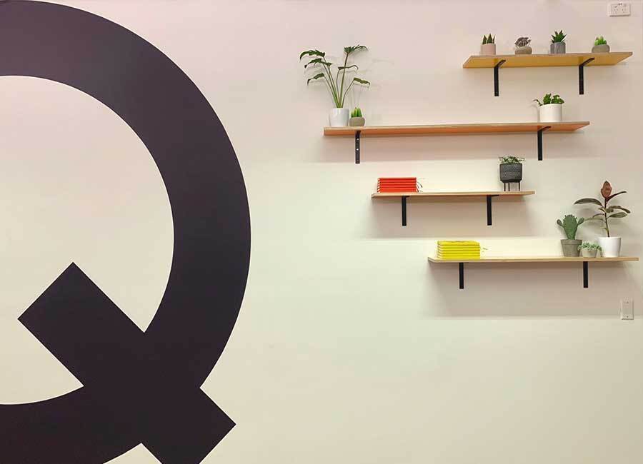 Mural Design Shelves Interior Design