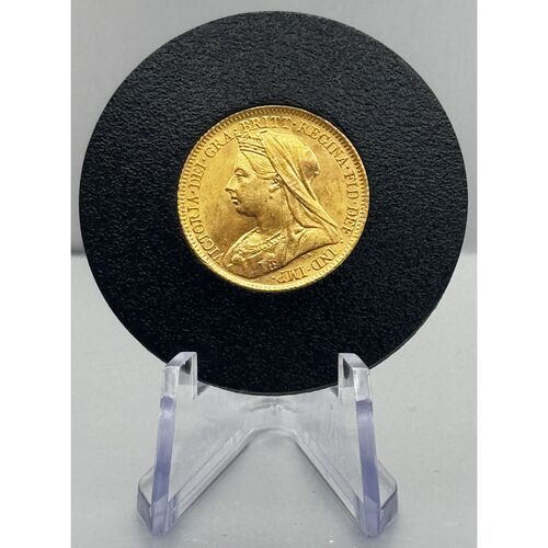 1901 Queen Victoria gold half sovereign