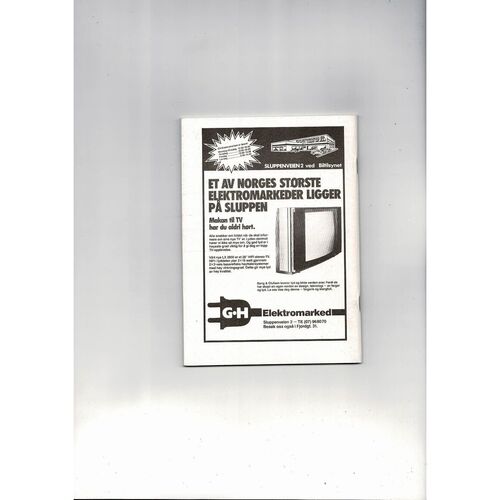 Rosenborg v Linfield European Cup Football Programme 1986/87