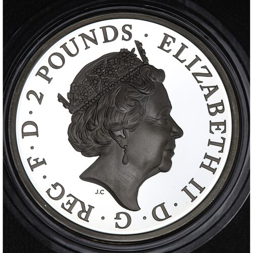 Queen beasts silver proof FDC 2018 ‘ The Red Dragon of Wales’ coin