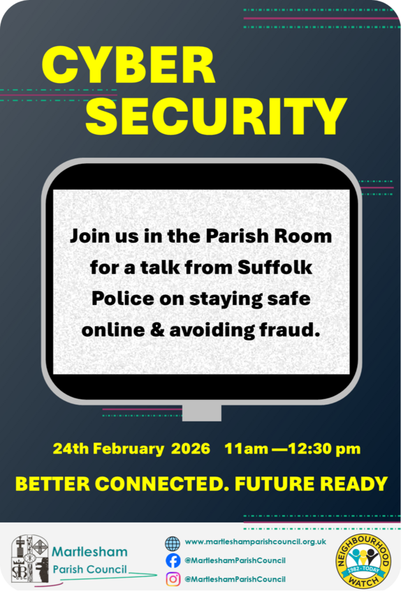 Neighbourhood Watch Poster. Cyber Security & Digital Awareness