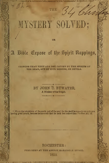 1852 | The Mystery Solved