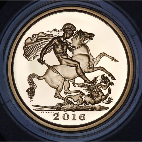 2016 QE11 £5 gold quintuple sovereign