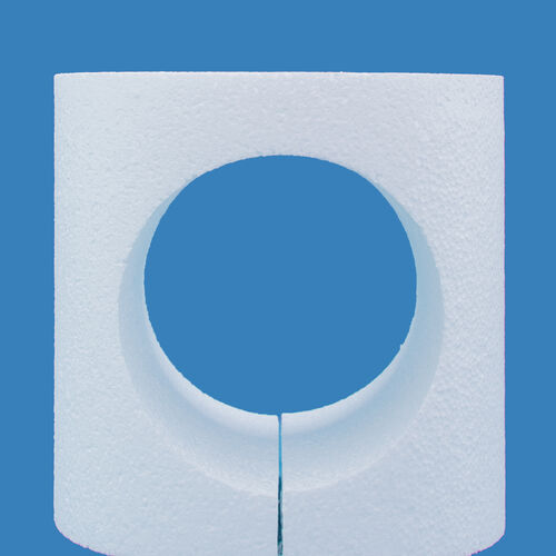 8" Single Tier Round Cake Dummy with Cut Out