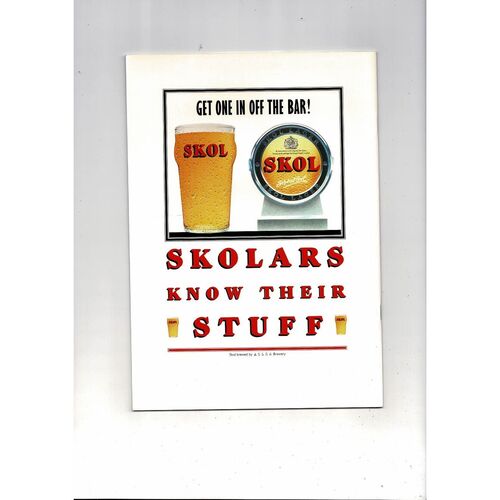 1989 Rangers v Aberdeen Scottish League Cup Final Football Programme