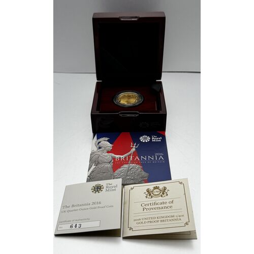 2016 1/4 Ounce Gold Britannia