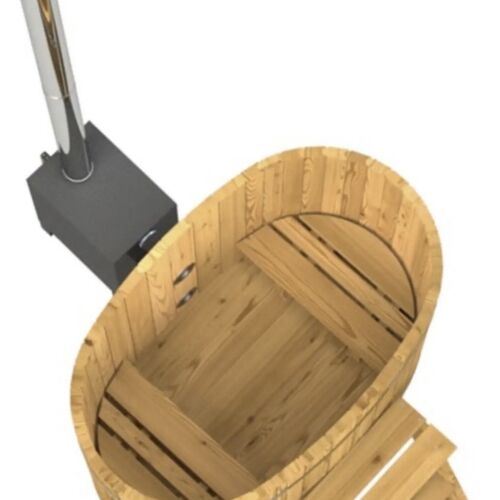 5ft oval wooden hot tub