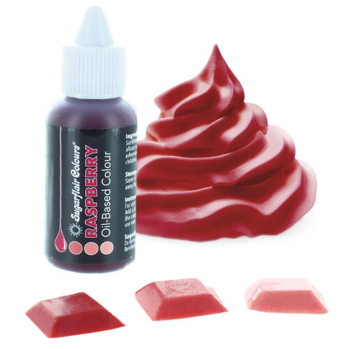 Raspberry Oil Based Food Colouring by Sugarflair 30ml