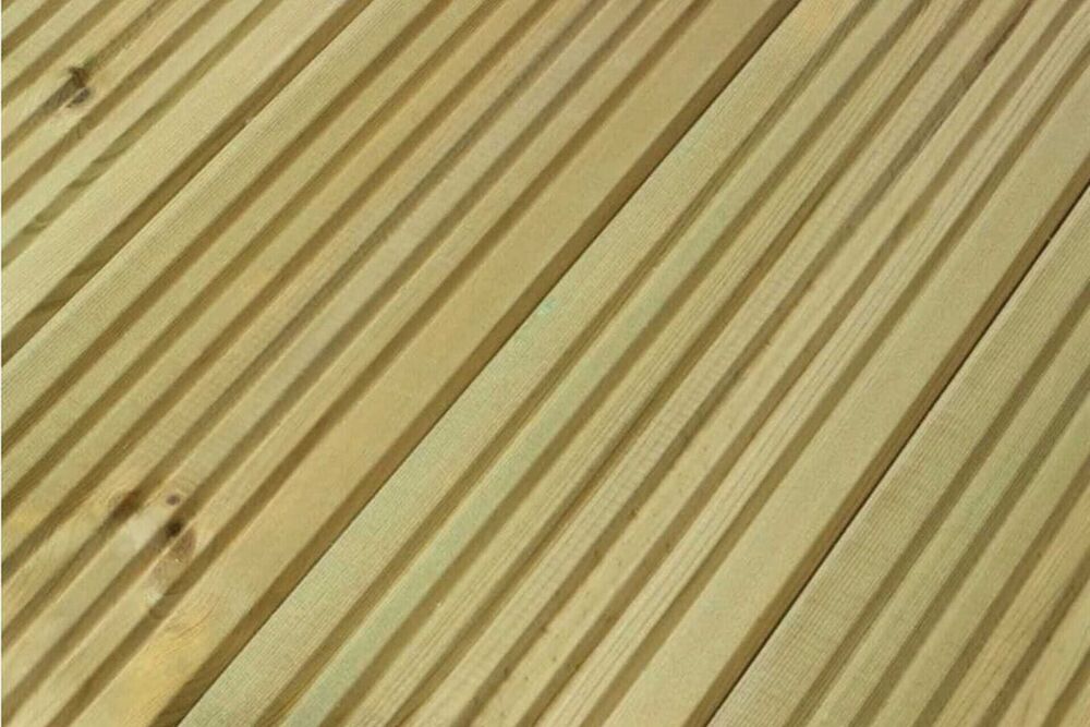 20x20 Wooden Decking with 2 Handrail sides