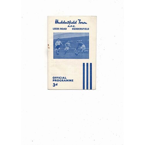1955/56 Huddersfield Town v Manchester City Football Programme