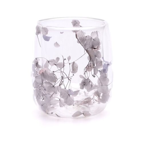 Hydrangea Glass Candle – Luxury Hand-Poured