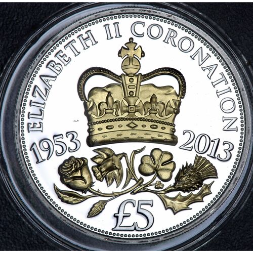 2013 QE11 ‘60th anniversary of the coronation’ silver proof £5 coin