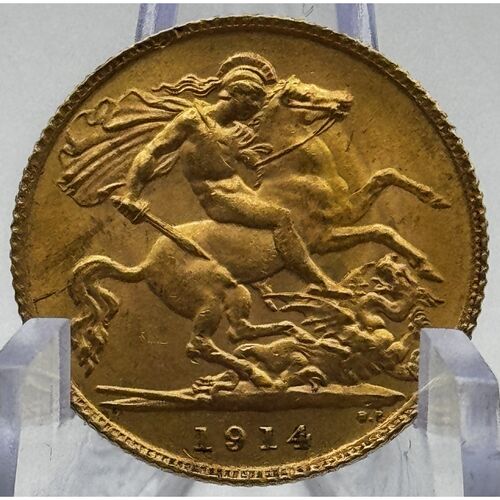 1914 King George gold half sovereign