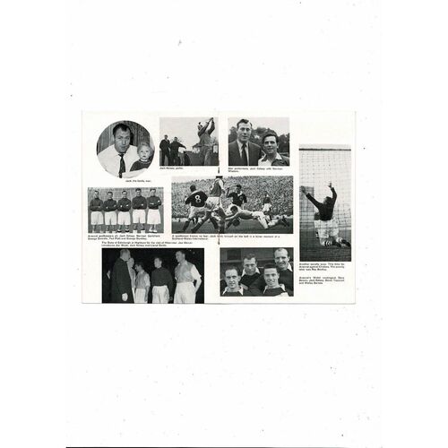 Arsenal v Rangers Jack Kelsey Testimonial Football Programmes 1962/63