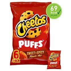 Cheetos Puffs Sweet & Spicy Crisps 6pk