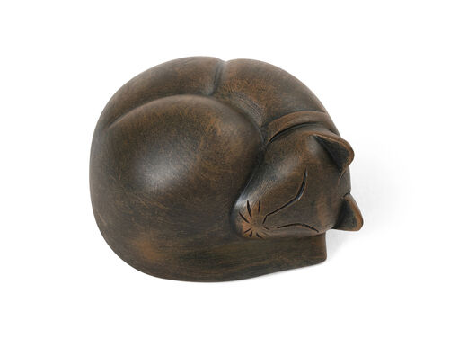 Sleeping Cat Keepsake Urn