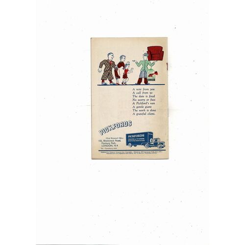 1949 Leicester City v Wolves FA Cup Final Football Programme + Song Sheet