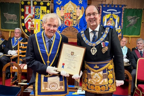 Celebrating 60 Years of Freemasonry: W. Bro Murray Collings PProvGSuptWks | Provincial Grand Lodge of Cornwall | How to become a Freemason in Cornwall | Freemasonry lodges near me Cornwall  | What is Freemasonry in Cornwall UK