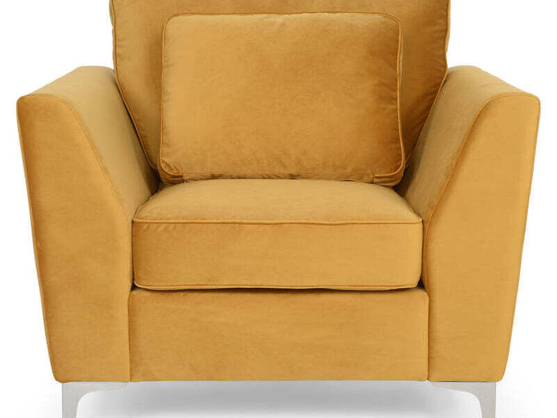 DEVA ARMCHAIR IN GOLD PLUSH