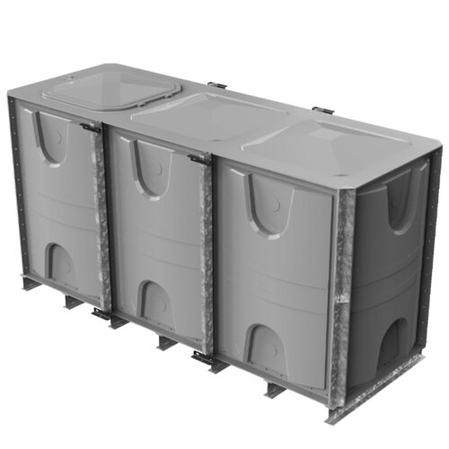 PW.3X1X1.5.IFB.AG - 4500  LITRE SECTIONAL WATER TANK, INTERNALLY FLANGED BASE (IFB)