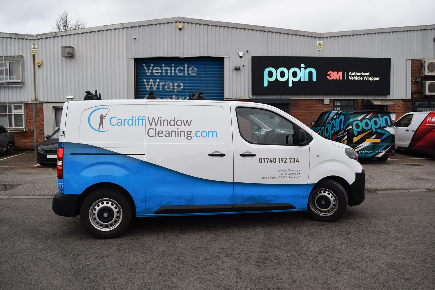 Cardiff Window Cleaning - 2x Vauxhall Vivaro 