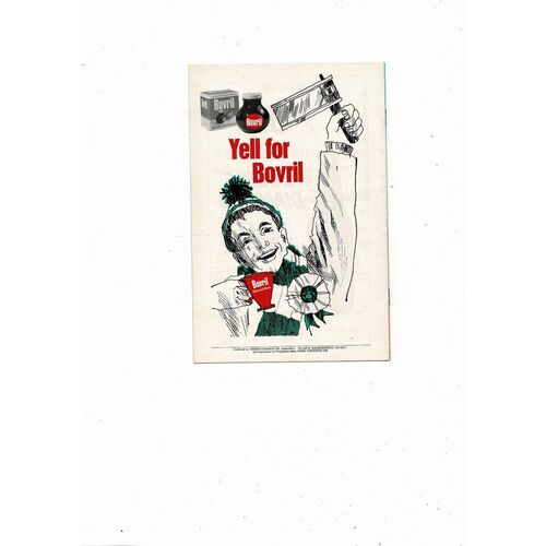 1968 England v Spain Football Programme