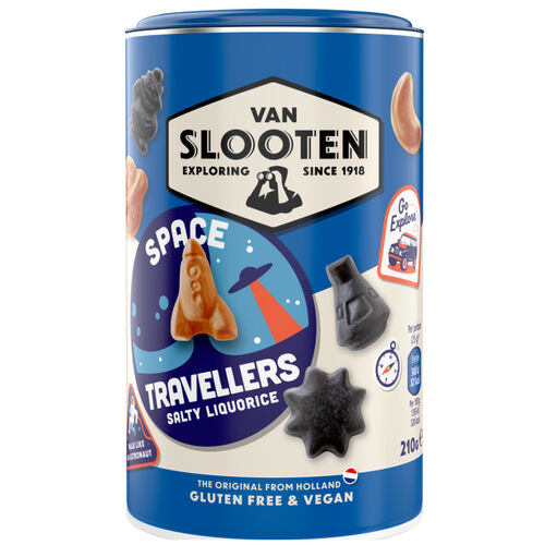Van Slooten Space Travellers Mix - Dutch Salty Liquorice 210g