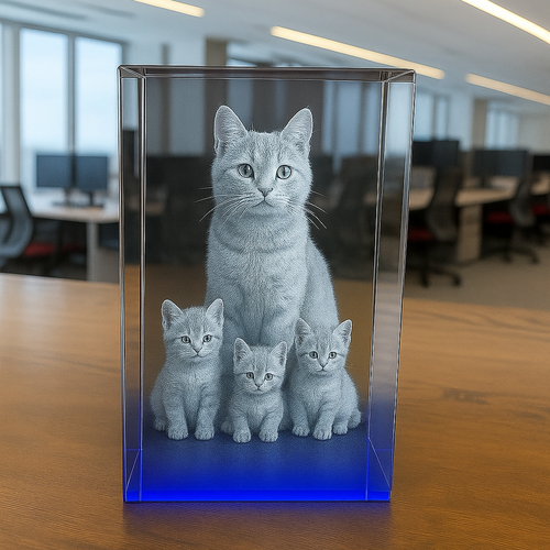 The Rio Super 3D Deluxe XX Large Ocean Blue Crystal Block