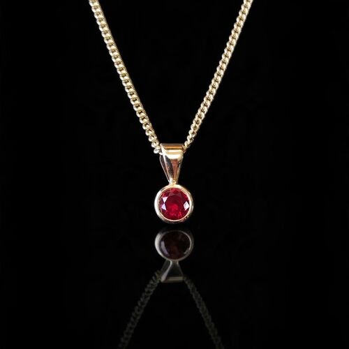 Rubover ruby pendant