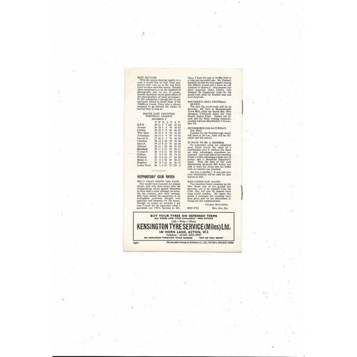 1965/66 Brentford v Watford Football Programme