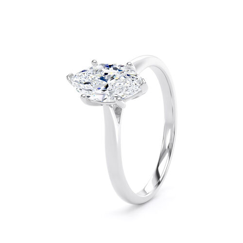 Marquise diamond solitaire