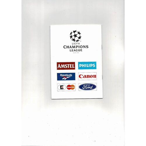 Ajax v Casino Salzburg UEFA Champions League Football Programme 1994/95