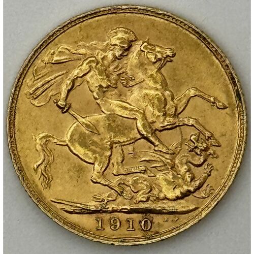 1910 full gold sovereign