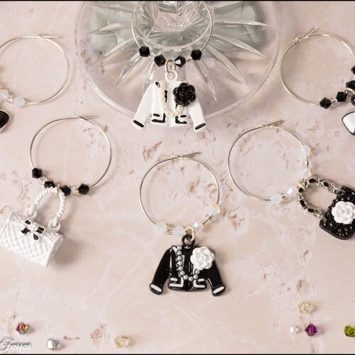 Enamel Boutique Wine Glass Charms